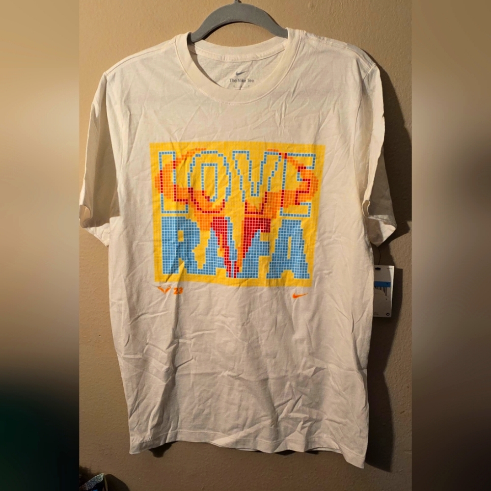 Nike Tennis Love Rafa Nadal NikeCourt Winner Grand Slam Shirt Men FN5318-100